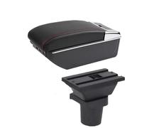 YUQUDGELKY Para Toyota Para Urban Cruiser Caja Descansabrazos Para Ist Caja Descansabrazos Almacenamiento Central(C1 línea roja 7USB)
