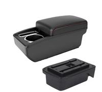 YUQUDGELKY Para TOYOTA Para Verso EZ Caja Reposabrazos Coche Consola Central Caja Almacenamiento Con Portavasos(Línea blanca A3 Sin USB)