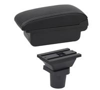 YUQUDGELKY Para Toyota Para Yaris 3 Híbrido Para Yaris Vitz Caja Apoyabrazos Modificación Interna USB Carga LED Accesorios Coche(B1 Línea Blanca)