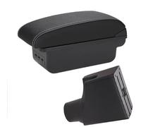 YUQUDGELKY Para Toyota Para Yaris Híbrido 2015-2023 Caja De Almacenamiento Central Apoyabrazos Detalles Interiores Piezas De Retrofit(B3 Negro blanco 3USB)