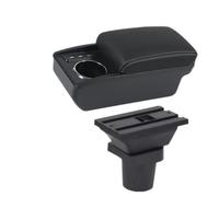 YUQUDGELKY Para Toyota Para Yaris Para Vitz Hatchback 5 Puertas 1998-2007 2008 2009 2010 2011 Reposabrazos Auto Reposabrazos Central(B3 Negro blanco 3USB)