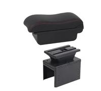 YUQUDGELKY Para Vauxhall Para Opel Para Adam Para Astra J H G Para Corsa D C GTC Para Mokka X Caja De Descansabrazos Para Coche Consola Central(B2 Black red 3 USB)