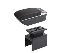 YUQUDGELKY Para Vauxhall Para Opel Para Adam Para Astra J H G Para Corsa D C GTC Para Mokka X Caja De Descansabrazos Para Coche Consola Central(B1 línea roja SIN USB)