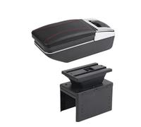 YUQUDGELKY Para Vauxhall Para Opel Para Adam Para Astra J H G Para Corsa D C GTC Para Mokka X Caja De Descansabrazos Para Coche Consola Central(A1 línea roja Sin USB)