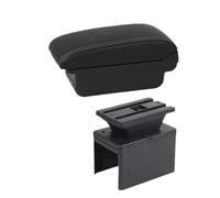 YUQUDGELKY Para Vauxhall Para Opel Para Adam Para Astra J H G Para Corsa D C GTC Para Mokka X Caja De Descansabrazos Para Coche Consola Central(B1 Negro blanco 3USB)
