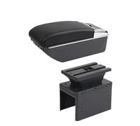 YUQUDGELKY Para Vauxhall Para Opel Para Adam Para Astra J H G Para Corsa D C GTC Para Mokka X Caja De Descansabrazos Para Coche Consola Central(D2 línea negra 7USB)