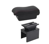 YUQUDGELKY Para Vauxhall Para Opel Para Adam Para Astra J H G Para Corsa D C GTC Para Mokka X Caja De Descansabrazos Para Coche Consola Central(A2 Black red NO USB)