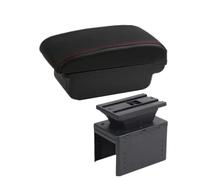 YUQUDGELKY Para Vauxhall Para Opel Para Adam Para Astra J H G Para Corsa D C GTC Para Mokka X Caja De Descansabrazos Para Coche Consola Central(A1 Negro rojo SIN USB)