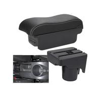 YUQUDGELKY Para VW Para Golf 6 Caja Reposabrazos Para S&CIROCCO Para Sagitar Para Golf 5 Mk6 MK5 Para Jetta 5 Reposabrazos Auto Caja De Almacenamiento(B3 Negro blanco 3USB)