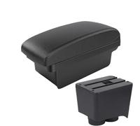 YUQUDGELKY Para VW Para Polo Caja De Descansabrazos Para Coche Para VW Para POLO Mk5 6R Para Vento 2002-2009 Caja De Almacenamiento(A2 línea negra Sin USB)