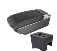 YUQUDGELKY Para VW Para POLO Mk5 6R Para Vento Caja De Brazo Auto Piezas Interiores Caja Almacenamiento Accesorios Auto Interfaz USB(B3 Black white NO USB)