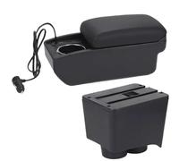 YUQUDGELKY Para VW Para Polo Reposabrazos Para VW Para Polo 9N 3 2002 2003 2004 2005 2006 2007 2008 2009 Reposabrazos De Coche Caja De Almacenamiento(A2 Carga rápida)