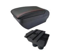 YUQUDGELKY Para VW Para T&ouran Para Caddy Reposabrazos Caja De Almacenamiento Central Accesorios Retrofit Para Interior De Auto(F línea roja Sin USB)