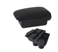 YUQUDGELKY Para VW Para T&ouran Para Caddy Reposabrazos Caja De Almacenamiento Central Accesorios Retrofit Para Interior De Auto(B1 Negro rojo 3USB)
