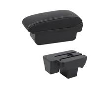 YUQUDGELKY Para VW Para Virtus Caja Reposabrazos Para VW Para Polo Reposabrazos Auto 2019-2024 Caja De Almacenamiento Central Con USB(Línea blanca A3 Sin USB)