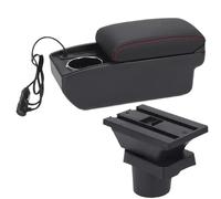 YUQUDGELKY Para VW UP Caja Reposabrazos Para S&koda Para Citigo Para VW UP Para Seat Mii Reposabrazos Auto Caja Almacenamiento Portavasos(A1 Carga rápida)