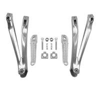 YUQUDGELKY Para Y&amaha YZF R1 YZFR1 2004 2005 2006 2007 2008 Reposapiés traseros de moto Juego de soportes de estriberas(Plata)