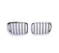 YUQUDGELKY Paragolpes Delantero Riñón Deportivo Cubierta Rejilla Para X1 E84 2009-2016 Readaptación Facelift Piezas Repuesto Aspecto Carbono(Chrome black)