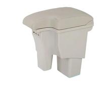 YUQUDGELKY Reposabrazos Auto Para Hyundai Para Accent RB Para Solaris 2011 2012 2013 2014 2015 2016 Caja Almacenamiento Consola Central Descansabrazos(Beige)