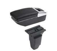 YUQUDGELKY Reposabrazos Caja De Almacenamiento Central Retrofit Interior Carga USB Para Peugeot 206 Cc(Una línea negra Sin USB)