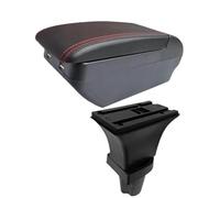 YUQUDGELKY Reposabrazos Central Para Kia Para Morning. Reposabrazos Central Para Picanto Caja De Almacenamiento Accesorios De Interior Para Coche(H línea roja 4USB)