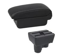 YUQUDGELKY Reposabrazos Central Para R&enault Para Duster Para Dacia Para Duster 2019-2023 Compartimento De Almacenamiento Con Doble Capa Y USB(C1 Línea Blanca)