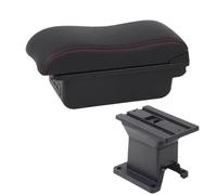 YUQUDGELKY Reposabrazos Central Para Toyota IQ Reposabrazos Interior Para Toyota IQ Caja De Almacenamiento Central Con Interfaz USB(A3 Black white NO USB)