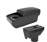 YUQUDGELKY Reposabrazos Central Para Toyota Para Yaris Para Vitz Para Vios 2011 2012 2013 2014 2015 2016 2017 Caja De Almacenamiento Central(B3 Negro blanco 6USB)