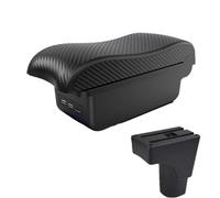 YUQUDGELKY Reposabrazos Central Universal Para Datsun GO Para GO Plus Con Interfaz USB Accesorios Para El Interior Del Coche(B2 línea negra 3USB)