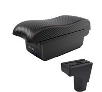 YUQUDGELKY Reposabrazos Central Universal Para Datsun GO Para GO Plus Con Interfaz USB Accesorios Para El Interior Del Coche(B1 Negro rojo 3USB)