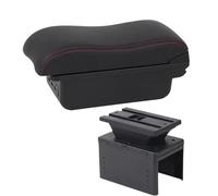 YUQUDGELKY Reposabrazos Modelo Universal Reposabrazos Universal Caja Reposabrazos Auto Accesorios Auto Caja Almacenamiento Caja Reposabrazos Central(B1 línea roja 3USB)