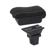 YUQUDGELKY Reposabrazos Para C&hevrolet Para Trax Tracker Para C&hevrolet Para Trax 2015 2016 2017 2018 2019(B3 Negro blanco 3USB)