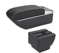 YUQUDGELKY Reposabrazos Para Mazda 2 Para Mazda 2 Para Demio Caja De Reposabrazos Caja De Almacenamiento Accesorios Para Coche(B3 Negro blanco 7USB)