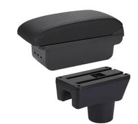 YUQUDGELKY Reposabrazos Para Mitsubishi Para Attrage Para Mirage Para Space Star Caja De Almacenamiento Para Reposabrazos Accesorios Para Coche(B2 línea negra 3USB)