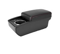 YUQUDGELKY Reposabrazos Para N&issan Para DATSUN MIDO NODO Reposabrazos De Coche Caja De Almacenamiento Interior Retrofit Reposabrazos Central(B1 Negro rojo 6USB)