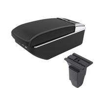 YUQUDGELKY Reposabrazos Para Peugeot 206 CC Cabrio Reposabrazos Para Coche(A3 Negro blanco 7USB)