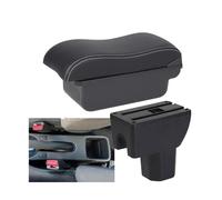 YUQUDGELKY Reposabrazos Para Suzuki Para Splash Caja De Almacenamiento Para Coche Refuerzo Para El Brazo Detalles Interiores Mejorados(C3 Negro blanco SIN USB)