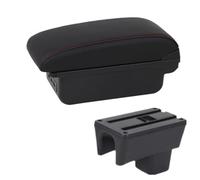 YUQUDGELKY Reposabrazos Para Suzuki Para Swift 2005-2024 Reposabrazos Coche Accesorios Coche Detalles Interiores Caja De Almacenamiento(B1 Negro rojo 3USB)