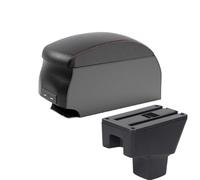 YUQUDGELKY Reposabrazos Para SUZUKI SX4 Piezas Interiores Caja De Reposabrazos Piezas De Reequipamiento Caja De Almacenamiento(B1 Black Red double)