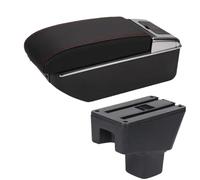 YUQUDGELKY Reposabrazos Para SUZUKI SX4 Piezas Interiores Cenicero Reposabrazos Piezas De Reequipamiento Caja De Almacenamiento(B1 Negro rojo 7USB)
