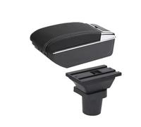 YUQUDGELKY Reposabrazos Para Toyota Para Yaris 3 Híbrido Para Yaris Para Vitz Caja De Reposabrazos De Coche Interior Retrofit Caja De Almacenamiento Central(D3 línea blanca 7USB)