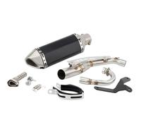 YUQUDGELKY Silenciador De Escape Deslizante Motocicleta Para Monkey 125 2019 2020 2021 2022 2023 Con Tubo De Conexión Central Accesorios Modificados(Estilo B)