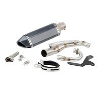 YUQUDGELKY Silenciador De Escape Deslizante Motocicleta Para Monkey 125 2019 2020 2021 2022 2023 Con Tubo De Conexión Central Accesorios Modificados(Style E)