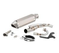 YUQUDGELKY Silenciador De Escape Deslizante Motocicleta Para Monkey 125 2019 2020 2021 2022 2023 Con Tubo De Conexión Central Accesorios Modificados(Style C)