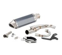 YUQUDGELKY Silenciador De Escape Deslizante Motocicleta Para Monkey 125 2019 2020 2021 2022 2023 Con Tubo De Conexión Central Accesorios Modificados(Style F)