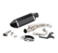 YUQUDGELKY Silenciador De Escape Deslizante Motocicleta Para Monkey 125 2019 2020 2021 2022 2023 Con Tubo De Conexión Central Accesorios Modificados(Style D)