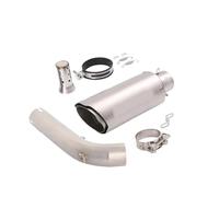 YUQUDGELKY Silenciador De Escape Motocicleta Para VOGE 900DS DS900X 2024-2025 Tubo Enlace Intermedio De 51 Mm Punta Acero Inoxidable Con DB Killer Extraíble(Plata)