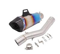YUQUDGELKY Silenciador De Escape Para Motocicleta Con Tubo De Enlace Central Y DB Killer Extraíble Para Voge 500DS 500R LX500DS 2019-2020(Style H)