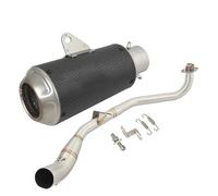 YUQUDGELKY Silenciador De Escape Para Motocicleta Para MSX125SF Para GROM125SF MSX125 Para GROM 125 Modificado Tubo De Enlace Central(Style D)