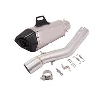 YUQUDGELKY Silenciador De Escape Para Motocicleta Para Voge 500DS 500R LX500DS 2019-2020 Con Tubo De Enlace Central Y DB Killer Extraíble(Style D)